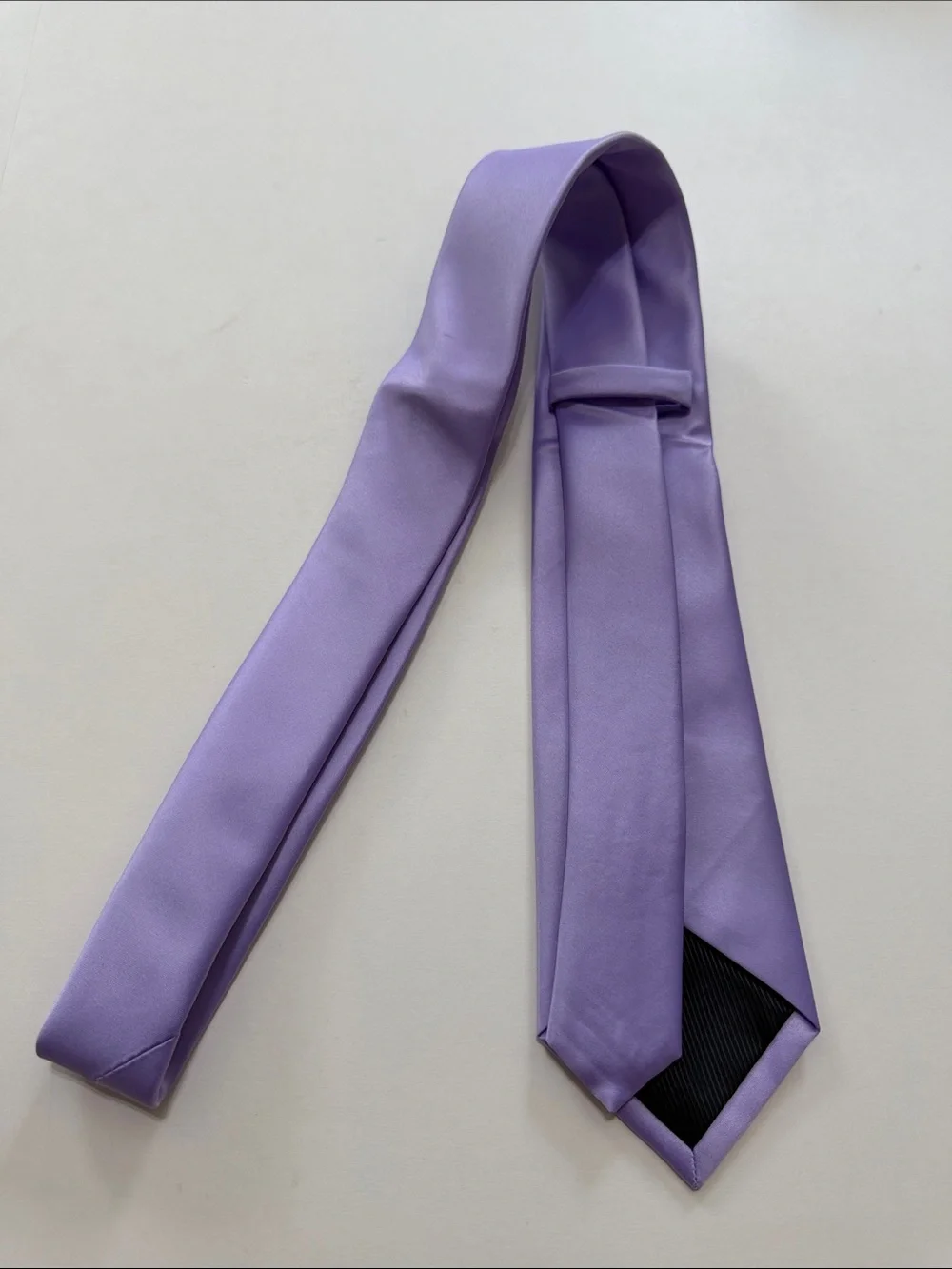 Lavender Satin Tie Set for Men